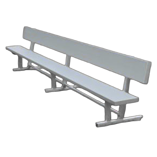Aluminum Bench with Backrest