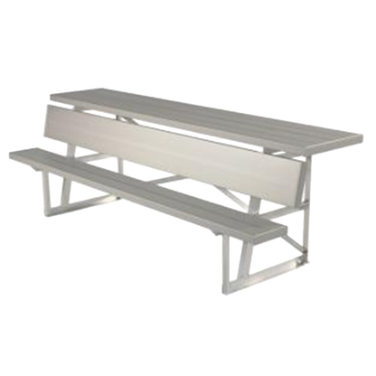 Aluminum Bench with Top Shelf