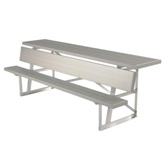 Aluminum Bench with Top Shelf