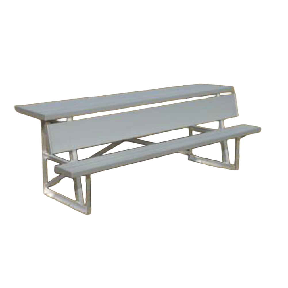Aluminum Bench with Top Shelf