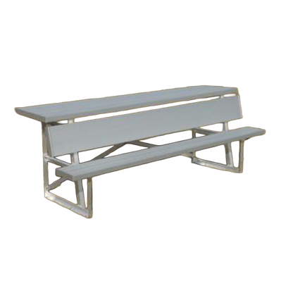Aluminum Bench with Top Shelf