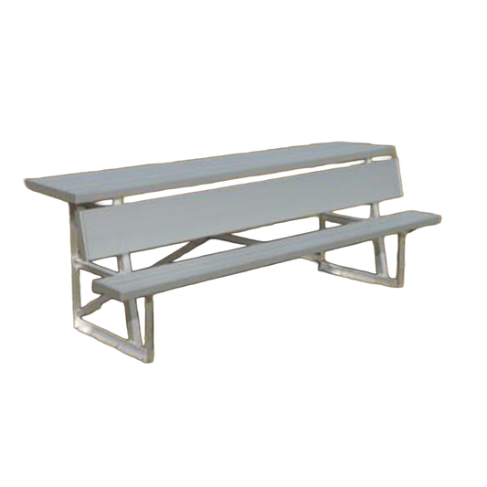 Aluminum Bench with Top Shelf