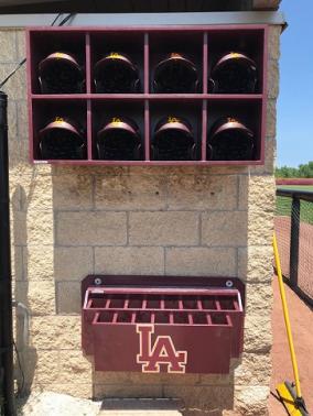 dugout storage rack