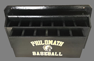 Angled 13 bat rack