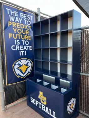 Dugout Bat & Helmet Storage