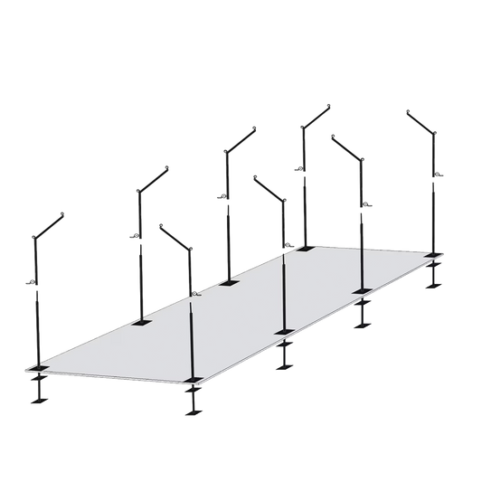 Procage 55' Cantilever Batting Cage Frame