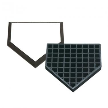 Trigon Waffle Bottom In-Ground Home Plate