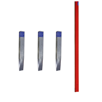 1 Driver, three silver Standard Galvanized Anchors.