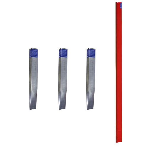 1 Driver, three silver Standard Galvanized Anchors.