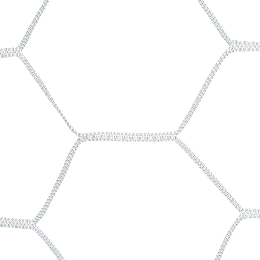 Braided Soccer Goal Net 4.0MM Hexagon Pattern (White Only)