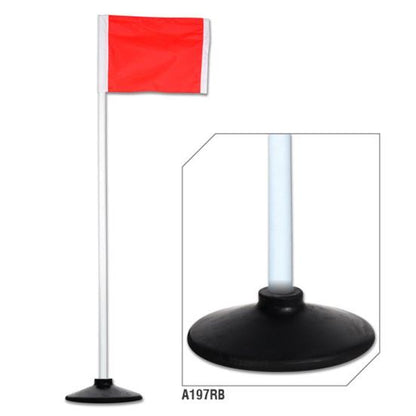 Corner Flags with Rubber Bases, 1/2" Pole w/ Spring