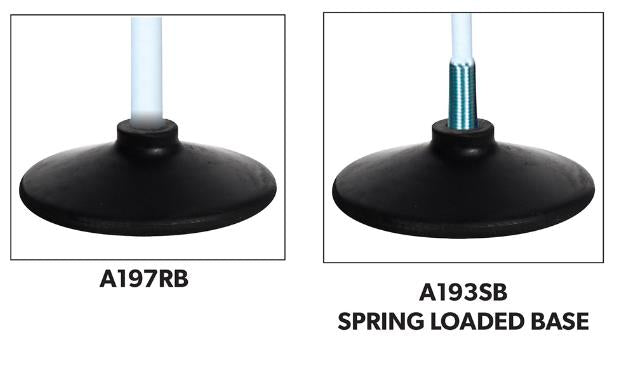 Corner Flags with Rubber Bases, 1/2" Pole w/ Spring