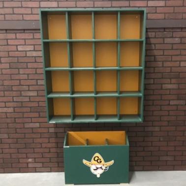16 Helmet Rack with Kodiak Bat Box