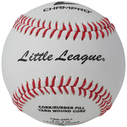 Baseball with 'Champro' and 'Little League' branding 