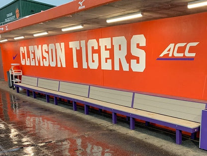 Clemson Softball Dugout Bench