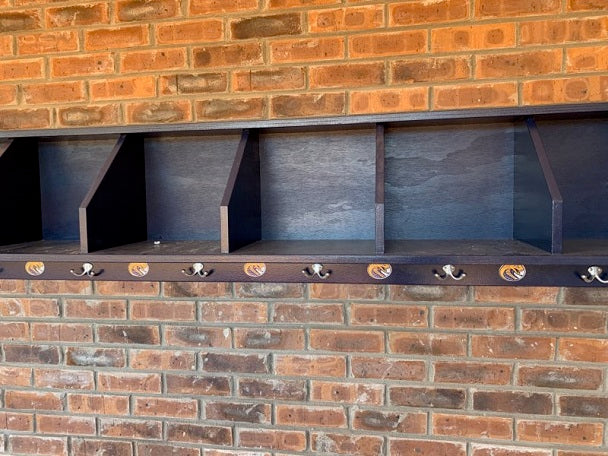 dugout player storage rack