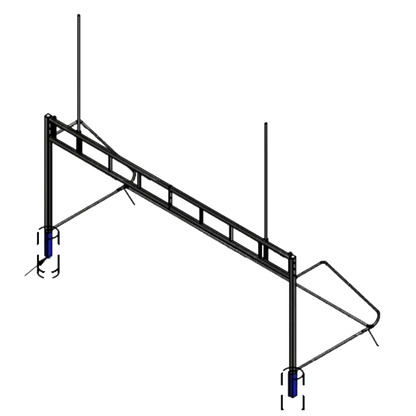 Combination Soccer/Football Goalpost