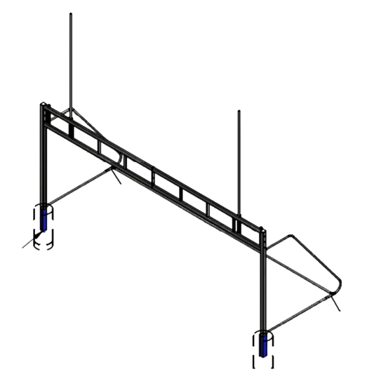 Combination Soccer/Football Goalpost