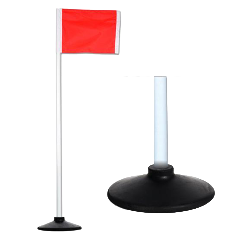 Corner Flags with Rubber Bases, 1/2" Pole w/ Spring