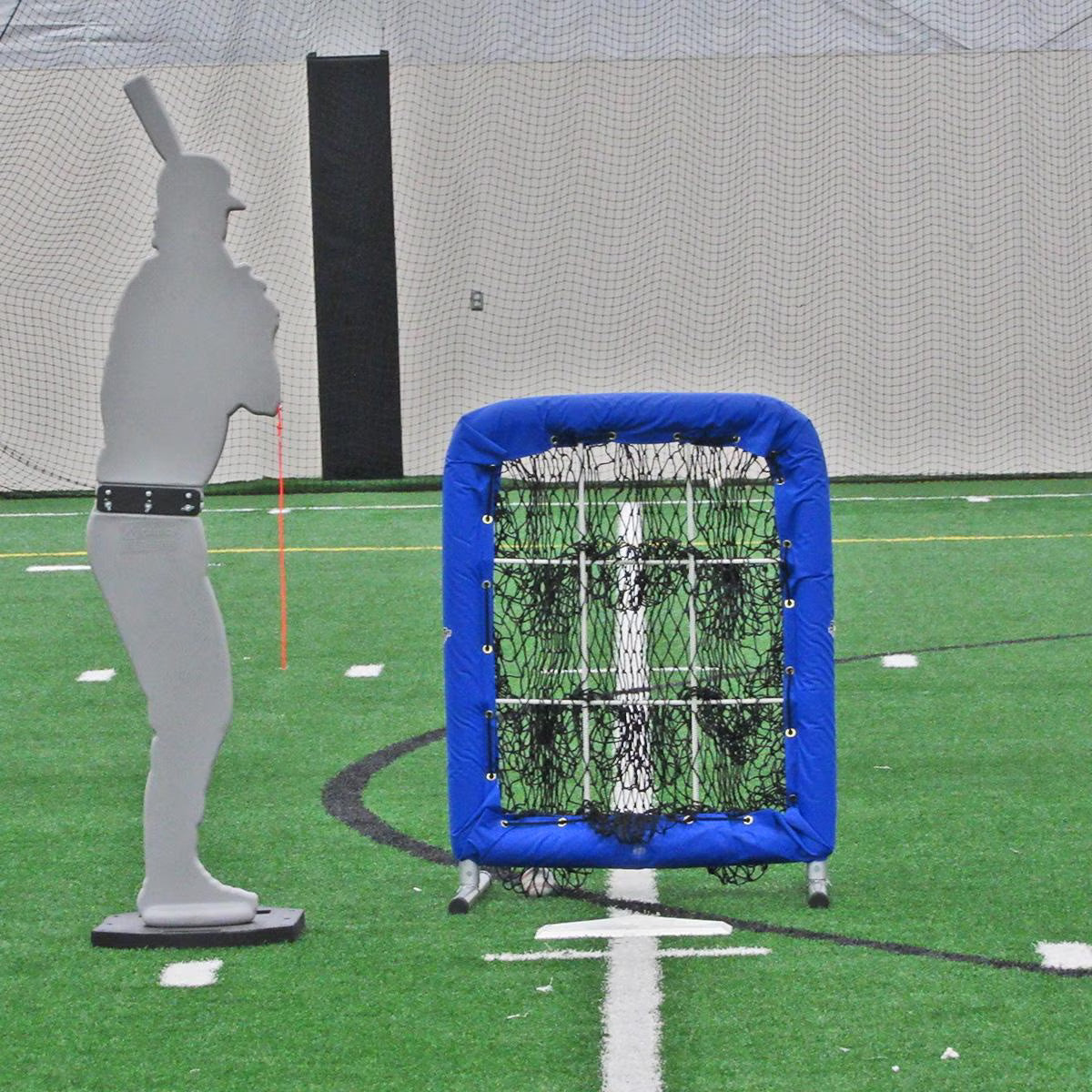 The Designated Hitter Gray Next to Indoor Batters Box Net