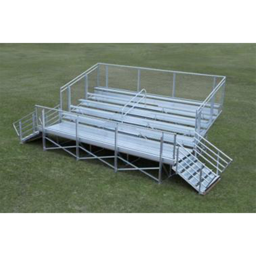 Dura-Lite Welded Elevated Aluminum Bleachers - 5 & 10 Row Options