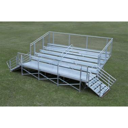 Dura-Lite Welded Elevated Aluminum Bleachers - 5 & 10 Row Options