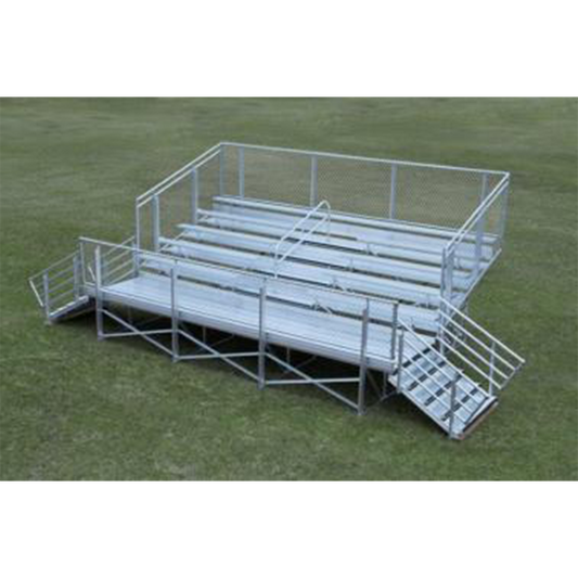 Dura-Lite Welded Elevated Aluminum Bleachers - 5 & 10 Row Options