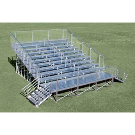 Dura-Lite Welded Elevated Aluminum Bleachers - 5 & 10 Row Options