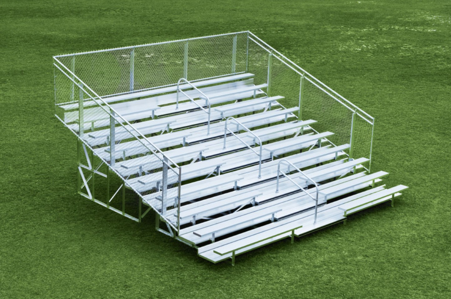 Dura-Lite Welded Portable Bleachers - 10 row