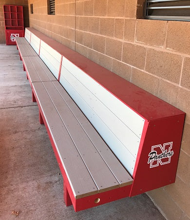 Putnam North Baseball dugout bench 