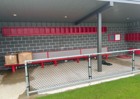 Baseball dugout bench | Softball dugout bench