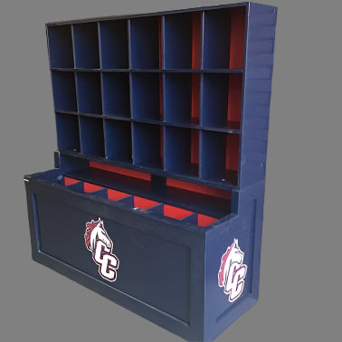Dugout storage Helmet & Bat Combo baseball softball