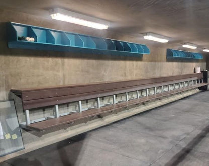 dugout player storage rack