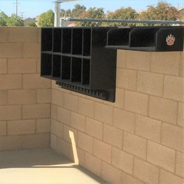 10 helmet/Bat Combo Rack