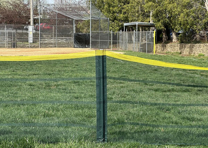 In-Ground Grand Slam Fencing with Pocket Attachments