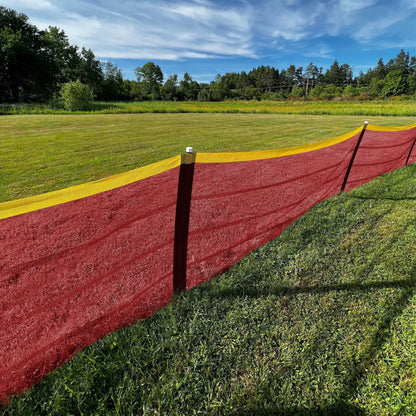 In-Ground Grand Slam Fencing with Pocket Attachments