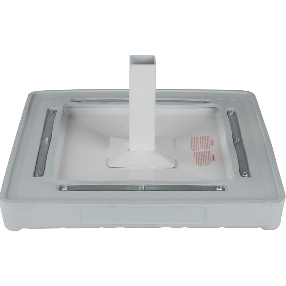 Bottom of the Jack Corbett white Hollywood base set showing the anchor and hardware.