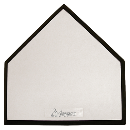 Top view of the Jaypro Home Plate white with black edges