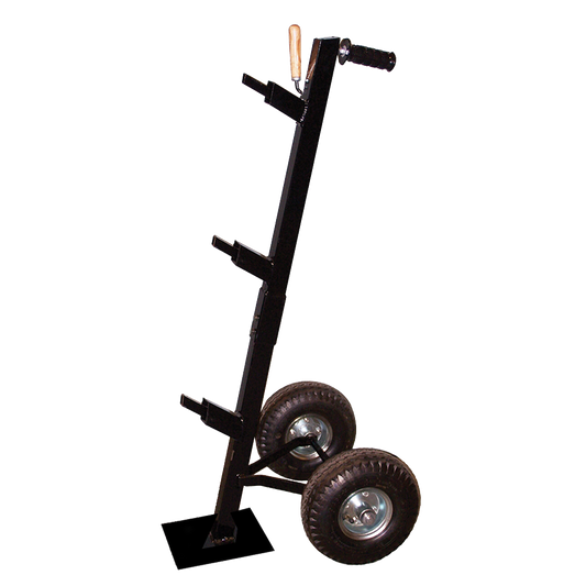Black Jaypro Professional Base Caddy with two wheels and a ground sleeve cleaning tool