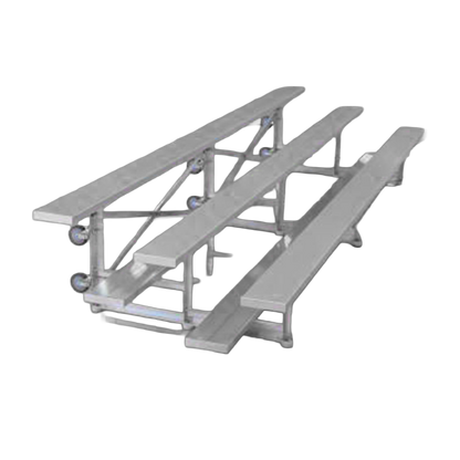 Low Rise Dura-Lite Welded Tip & Roll Portable Bleachers