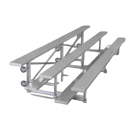 Low Rise Dura-Lite Welded Tip & Roll Portable Bleachers