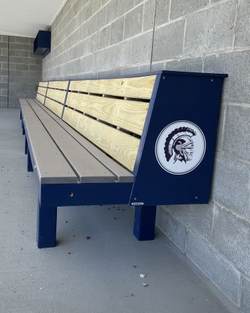 Baseball dugout bench | Softball dugout bench