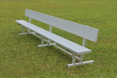 Aluminum Bench with Backrest