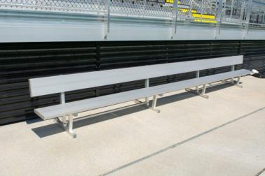 Aluminum Bench with Backrest