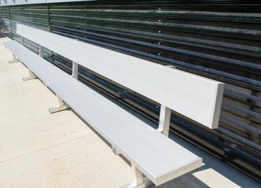 Aluminum Bench with Backrest