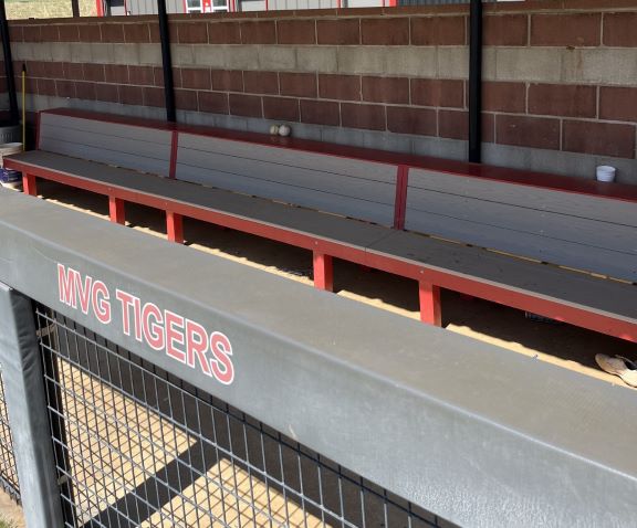 Mountain Valley Gotebo Baseball dugout bench | Softball dugout bench