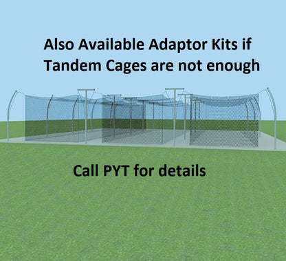 Jaypro Multiple Tunnel Adaptor 55' Professional Outdoor Batting Tunnel Frame