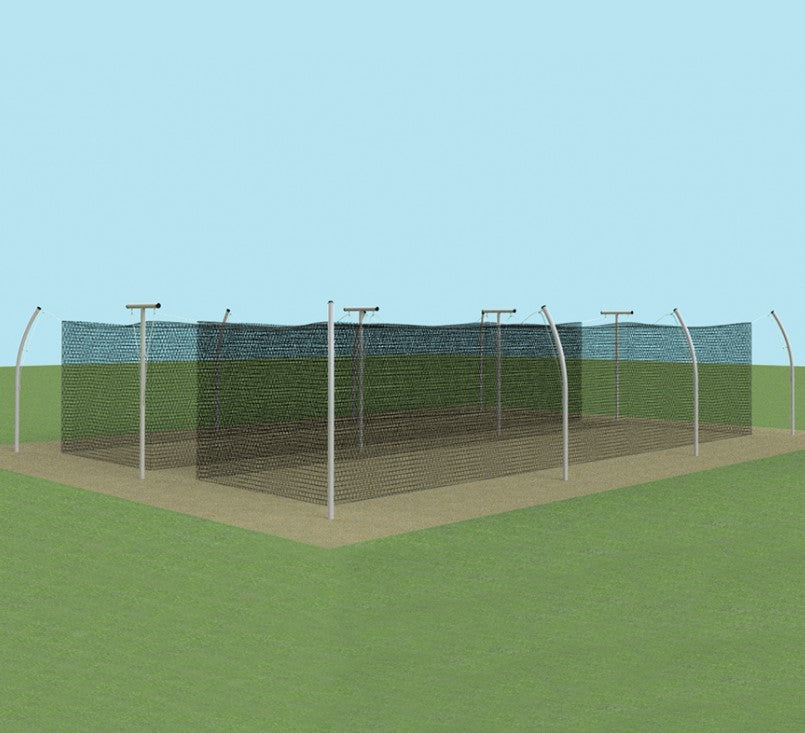 Jaypro Multiple Tunnel Adaptor 55' Professional Outdoor Batting Tunnel Frame