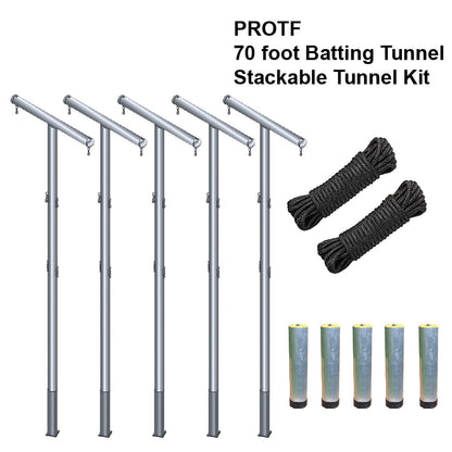 Jaypro Multiple Tunnel Adaptor 55' Professional Outdoor Batting Tunnel Frame