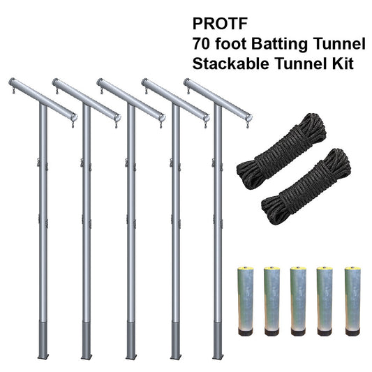 Jaypro Multiple Tunnel Adaptor 70' Professional Outdoor Batting Tunnel Frame
